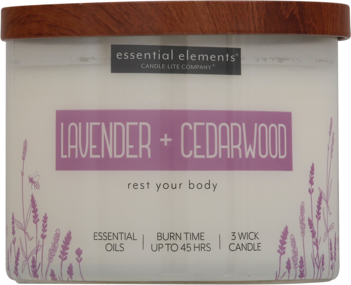 slide 5 of 9, Candle-Lite EE Lavender Cedarwood Jar Candle, 14.75 oz