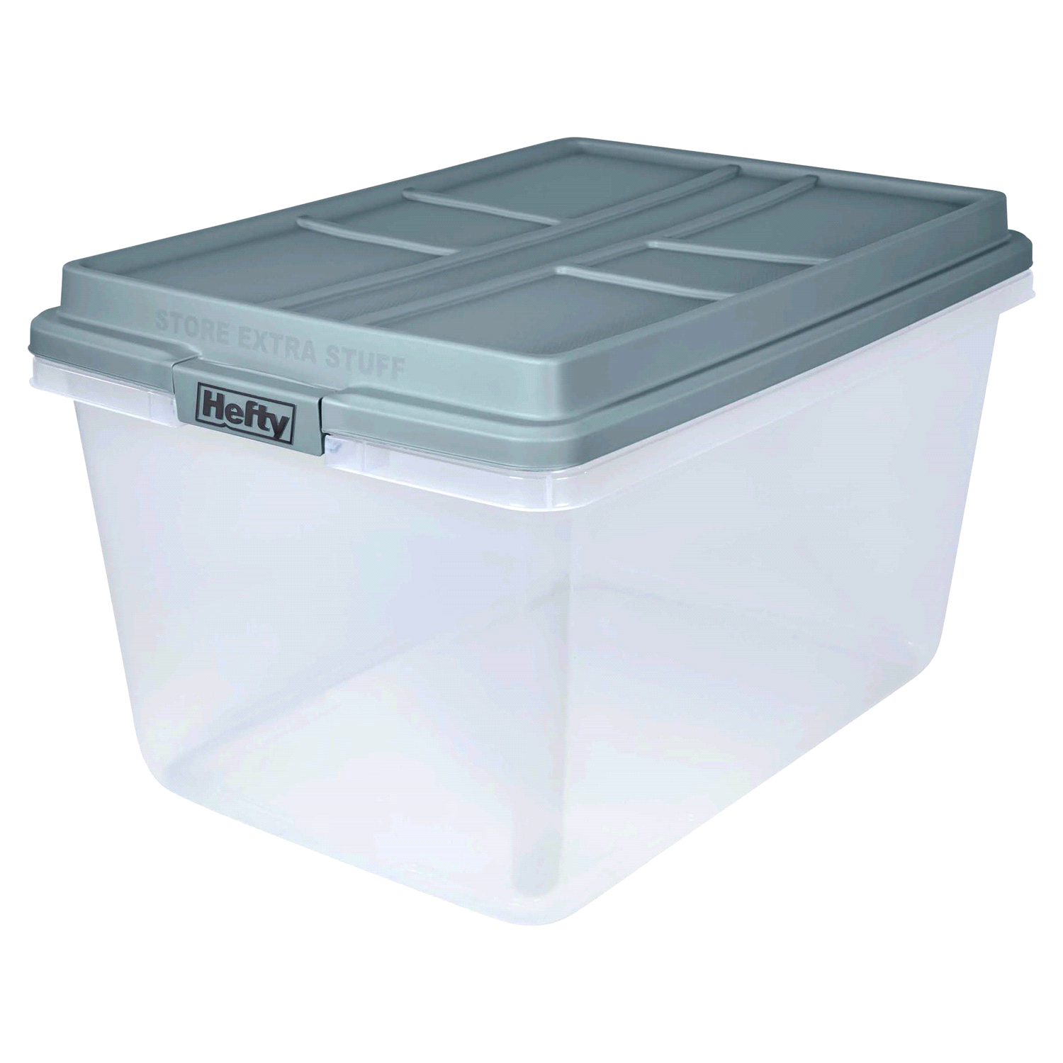 slide 1 of 2, Hefty HI RISE Storage Bin, 72 qt