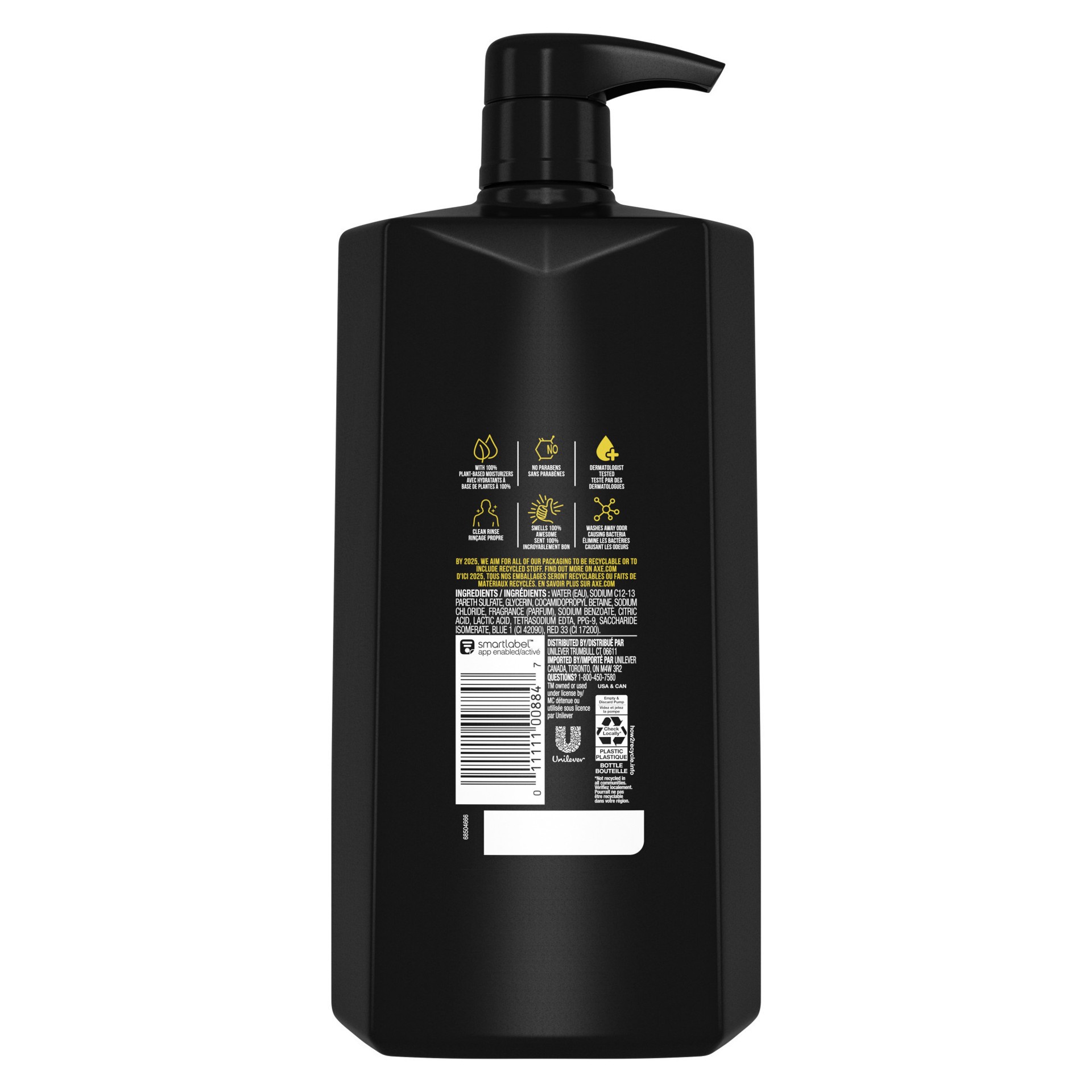 slide 2 of 4, AXE Body Wash Excite, 32 oz Pump, 32 oz