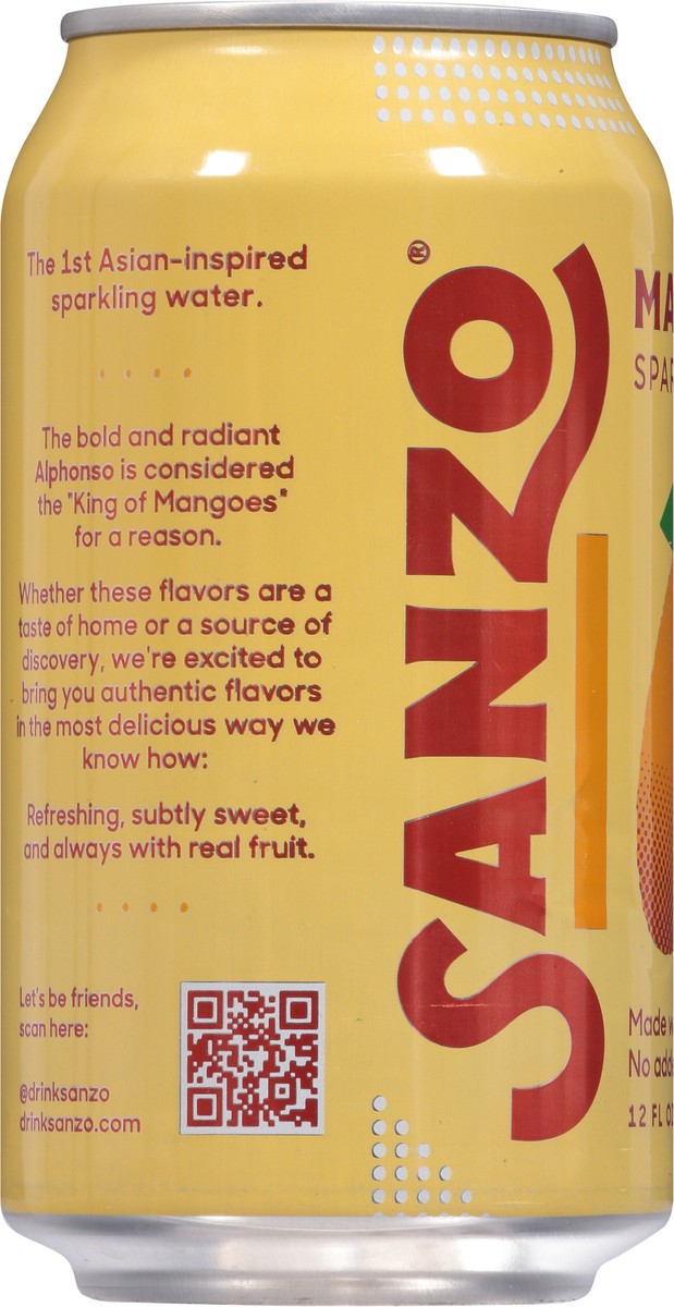 slide 4 of 9, Sanzo Mango Sparkling Water - 12 oz, 12 oz