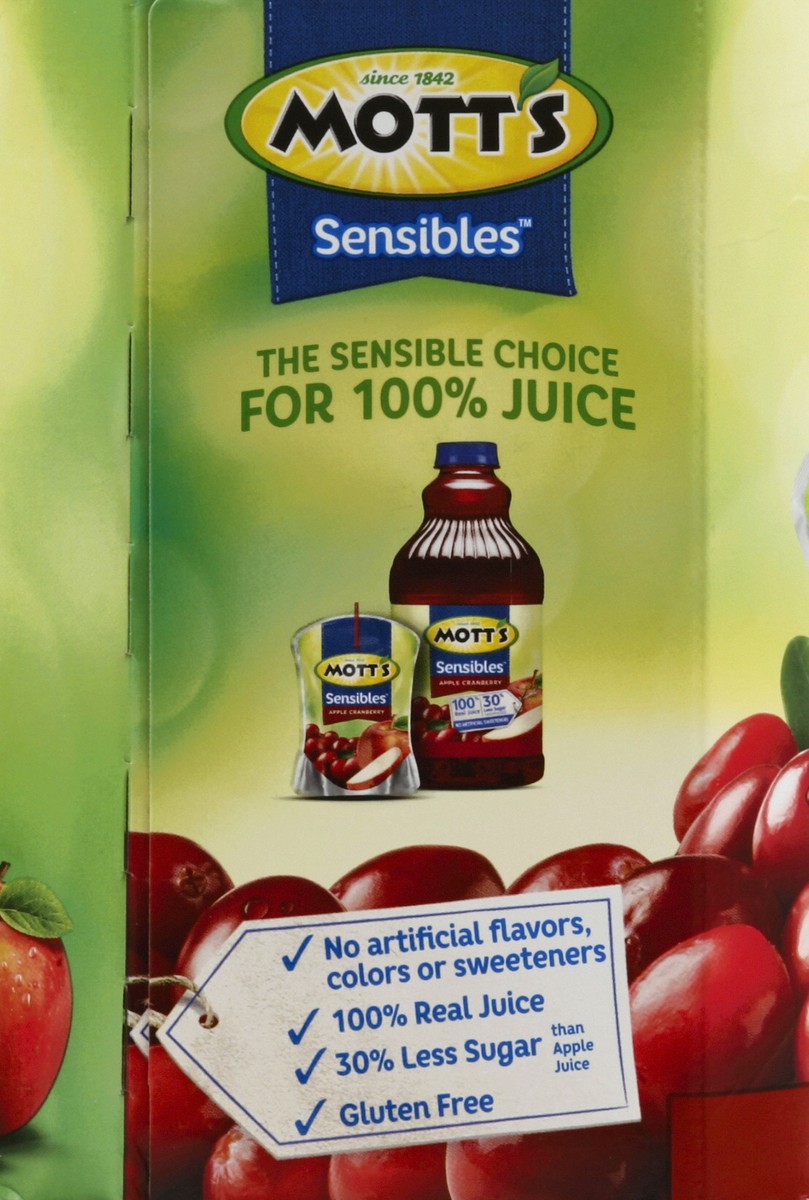 slide 6 of 6, Mott's Sensibles Apple Cranberry Juice - 8 ct; 6 fl oz, 8 ct; 6 fl oz