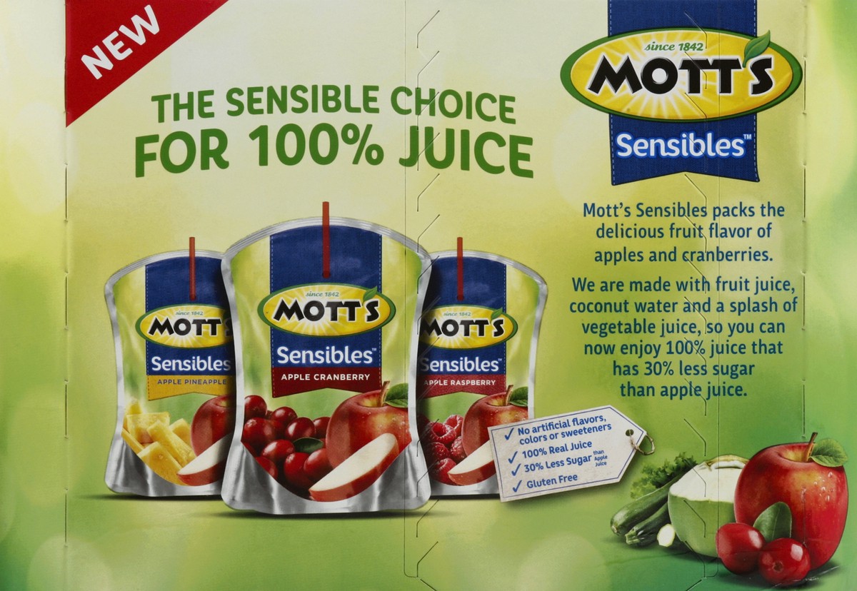 slide 4 of 6, Mott's Sensibles Apple Cranberry Juice - 8 ct; 6 fl oz, 8 ct; 6 fl oz
