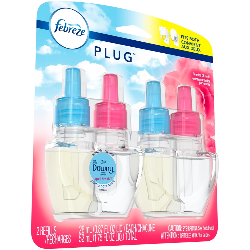 slide 2 of 3, Febreze Plug W/Downy April Fresh, 1.75 oz