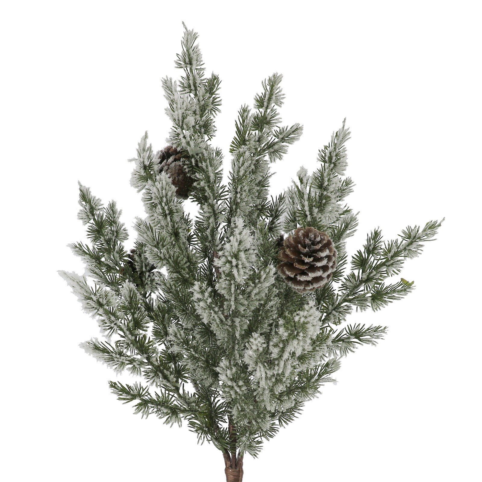 slide 2 of 2, 23.5" Snowy Pine & Pinecone Deluxe Bush By Ashland, 23.5 in