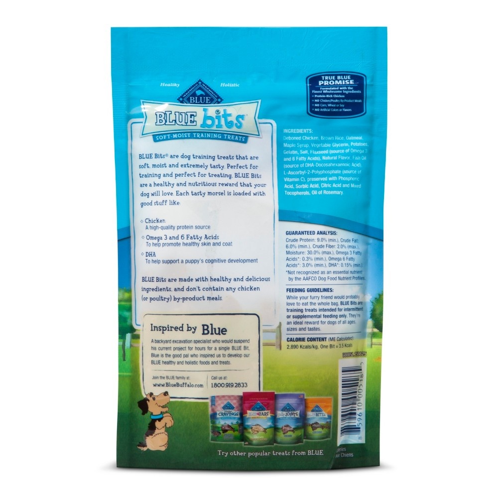 slide 2 of 2, Blue Buffalo Blue Bits Natural Soft-Moist Training Dog Treats with Chicken Recipe - 11oz, 9 oz