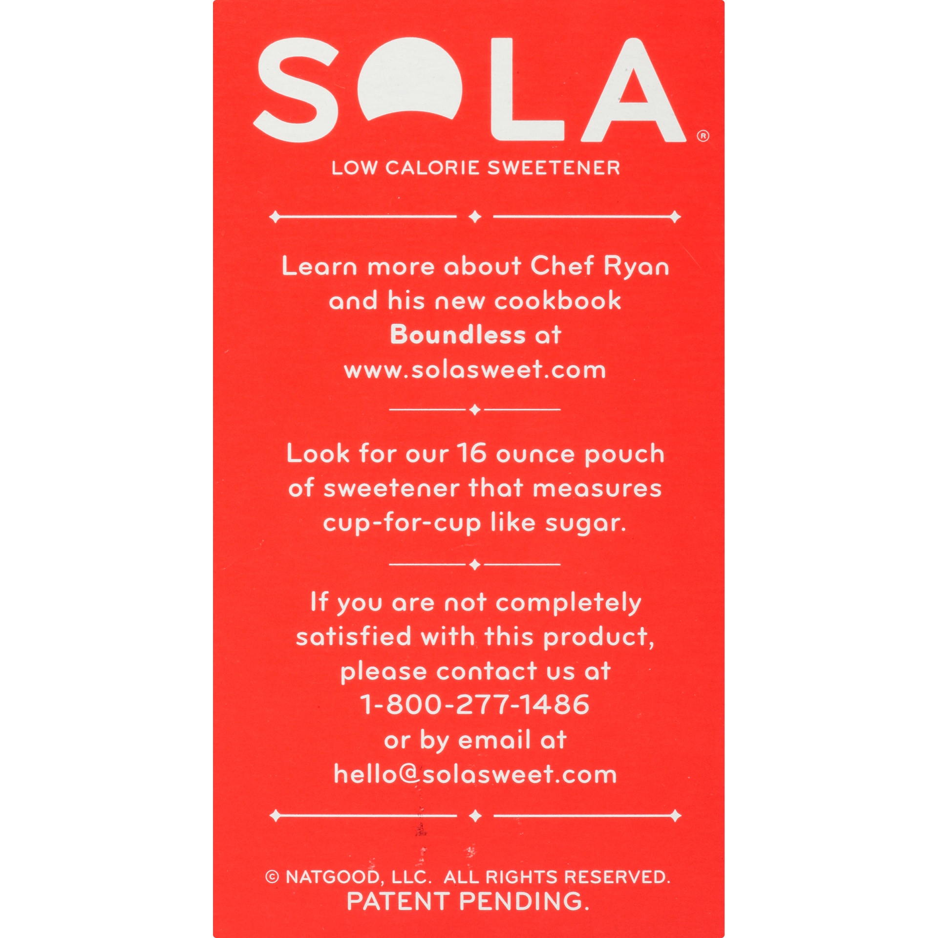 slide 5 of 8, Sola Low Calorie Sweetener, 40 ct