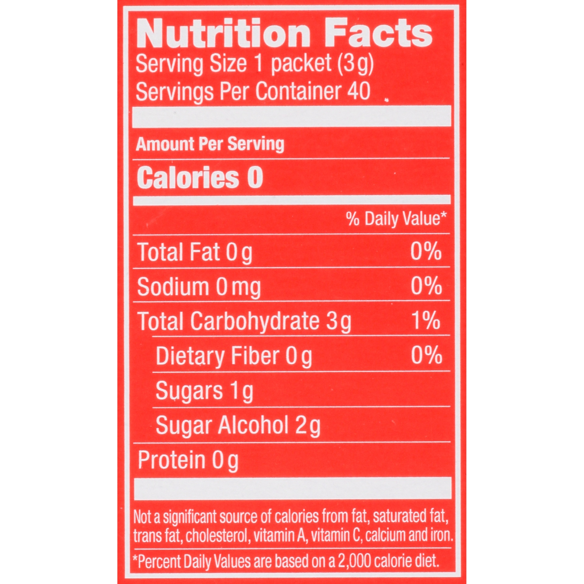 slide 7 of 8, Sola Low Calorie Sweetener, 40 ct