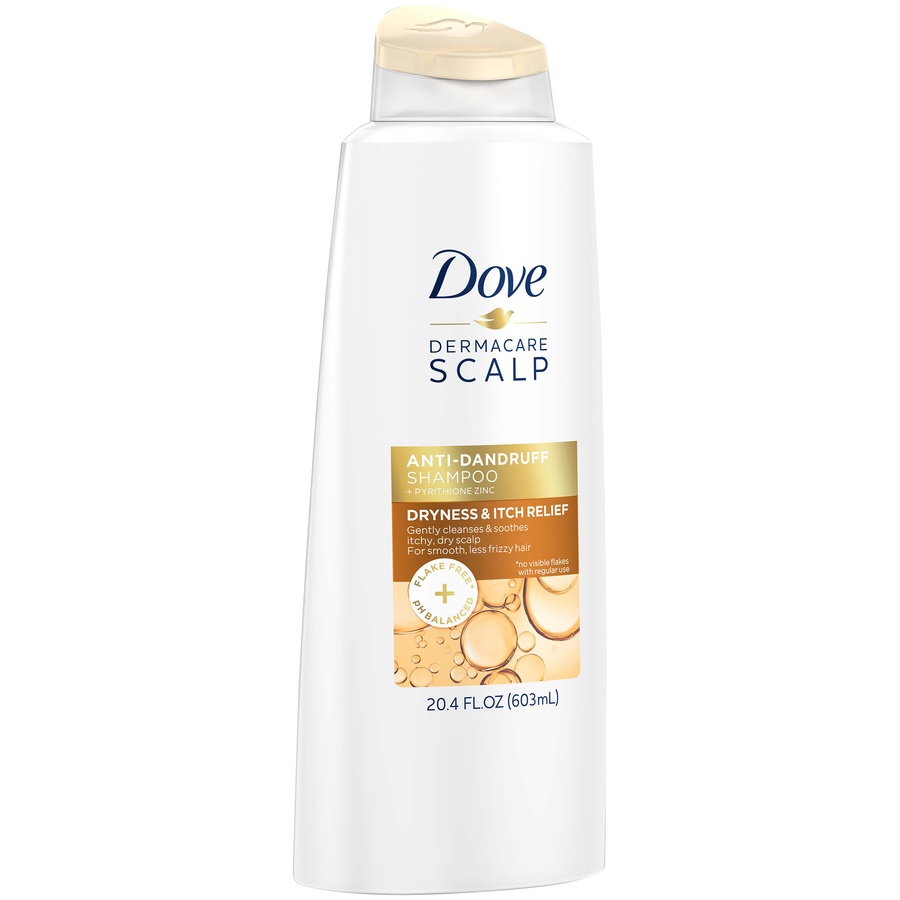 slide 4 of 4, Dove Dermacare Dryness & Itch Relief Anti-Dandruff Shampoo, 20.4 oz