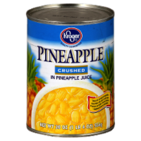slide 1 of 1, Kroger Crushed Pineapple in Juice, 20 oz