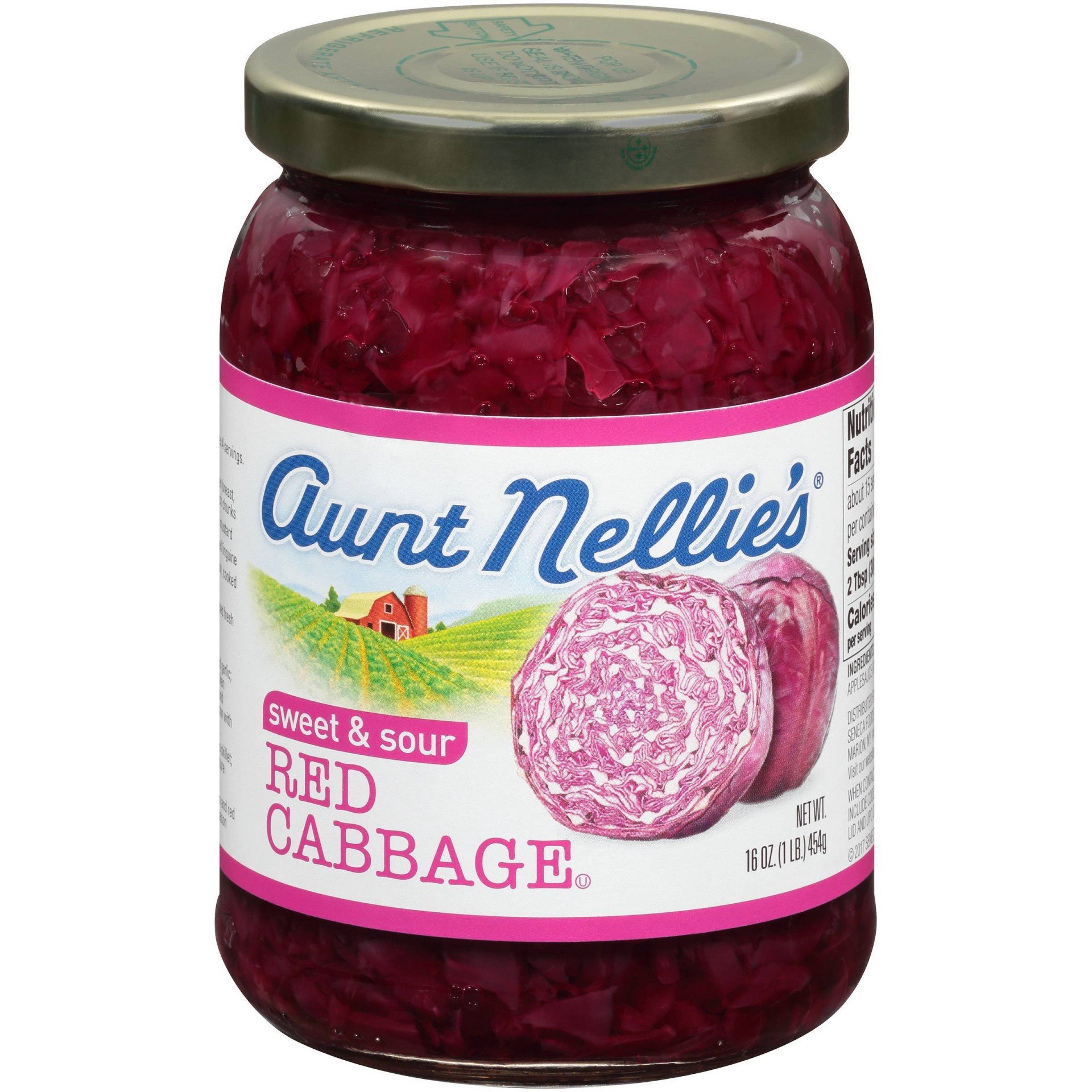 slide 1 of 2, Aunt Nellie's Cabbage, 16 oz