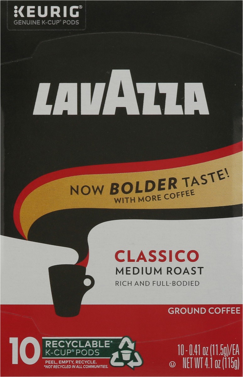 slide 15 of 15, Lavazza Dolcevita Classico, Single-Serve Keurig K-Cup Pods, Medium Roast Coffee, 10-Count Box, 10 ct