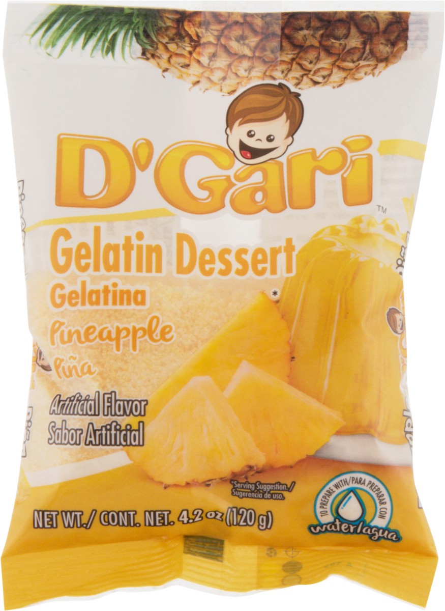 slide 6 of 9, D'Gari Pineapple Gelatin Dessert 4.2 oz, 4.2 oz