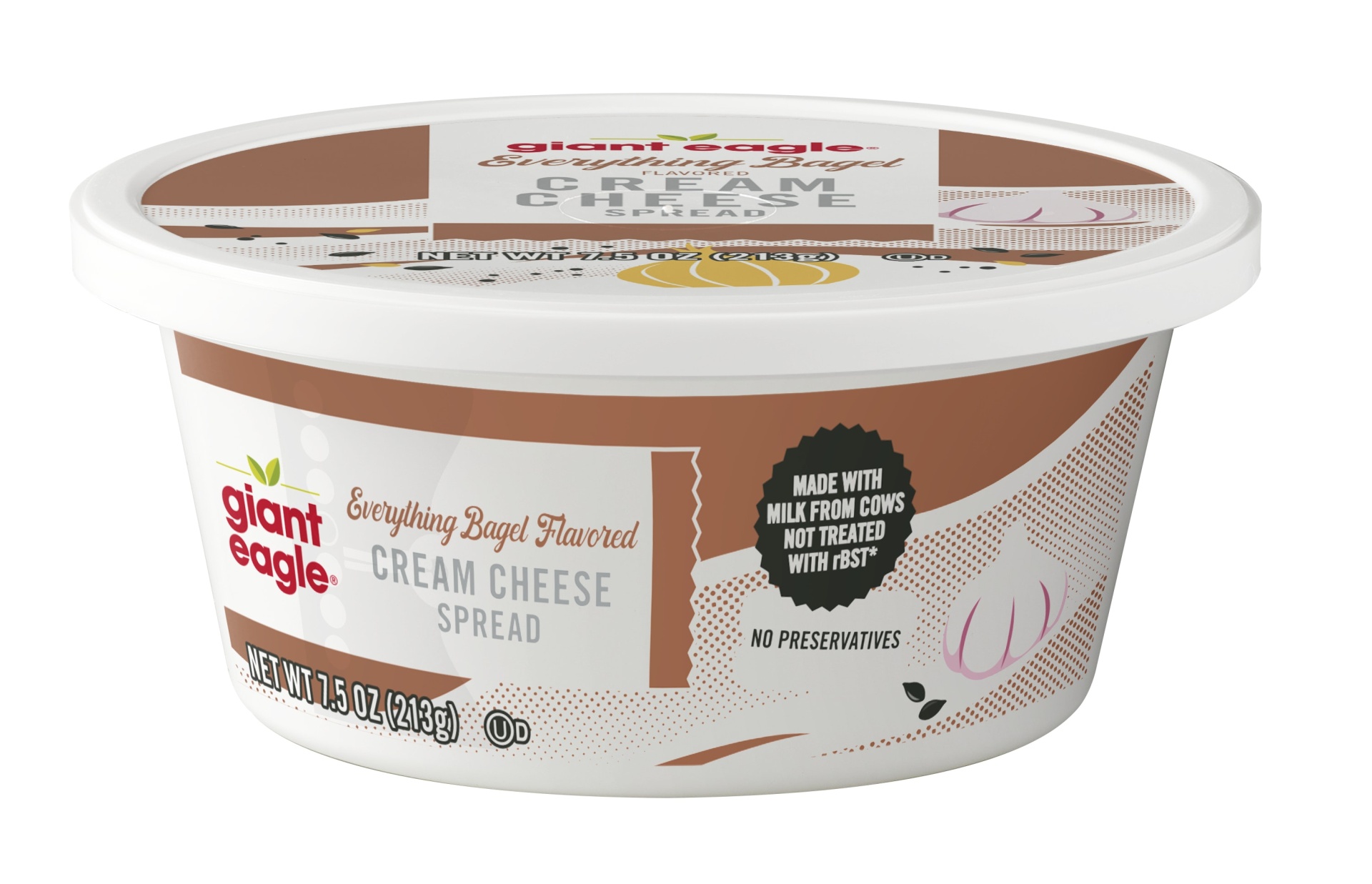 slide 1 of 1, Ge Cream Cheese Everything Bagel, 7.5 oz