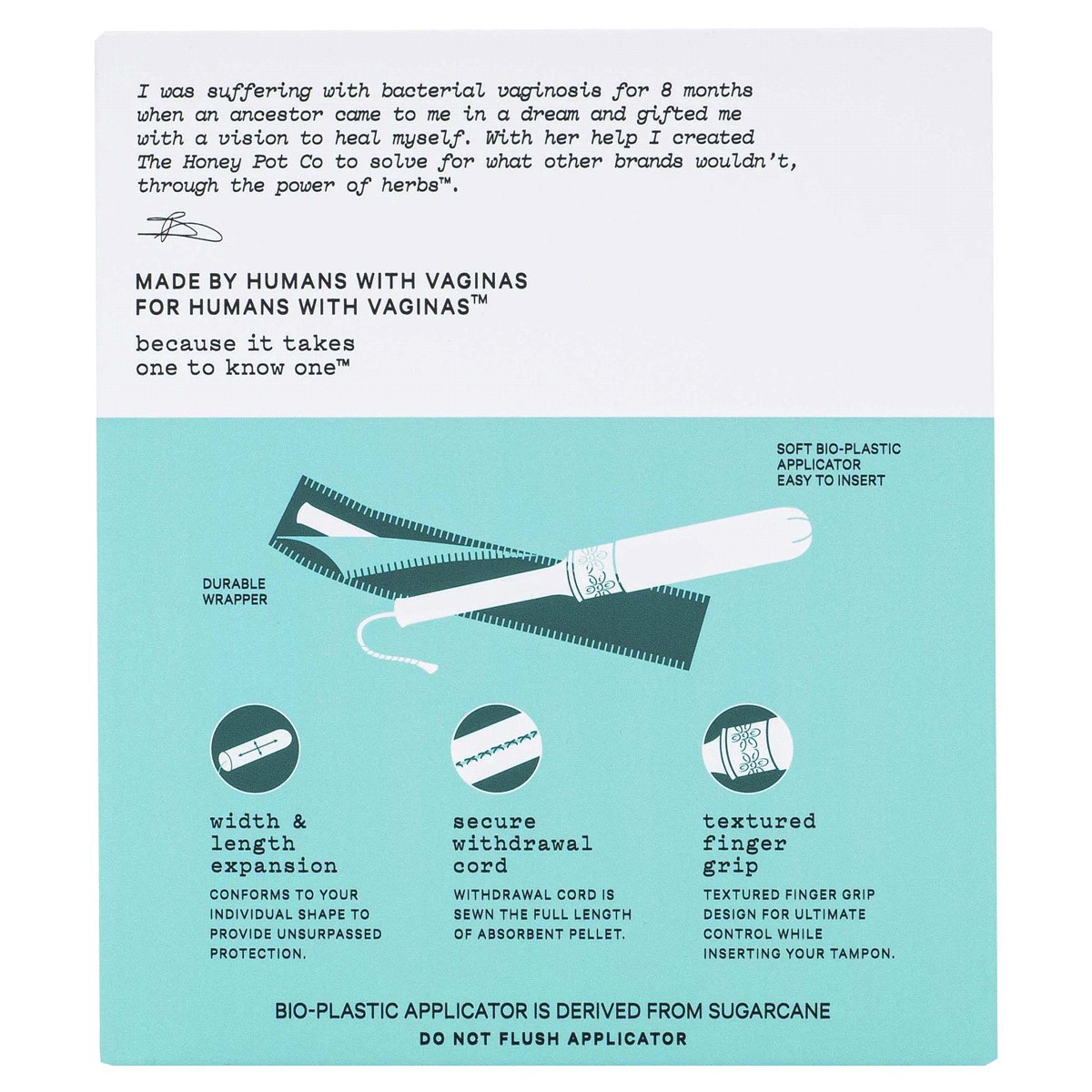 slide 4 of 5, THE HONEY POT Honey Pot Organic Super Tampons, 18 ct