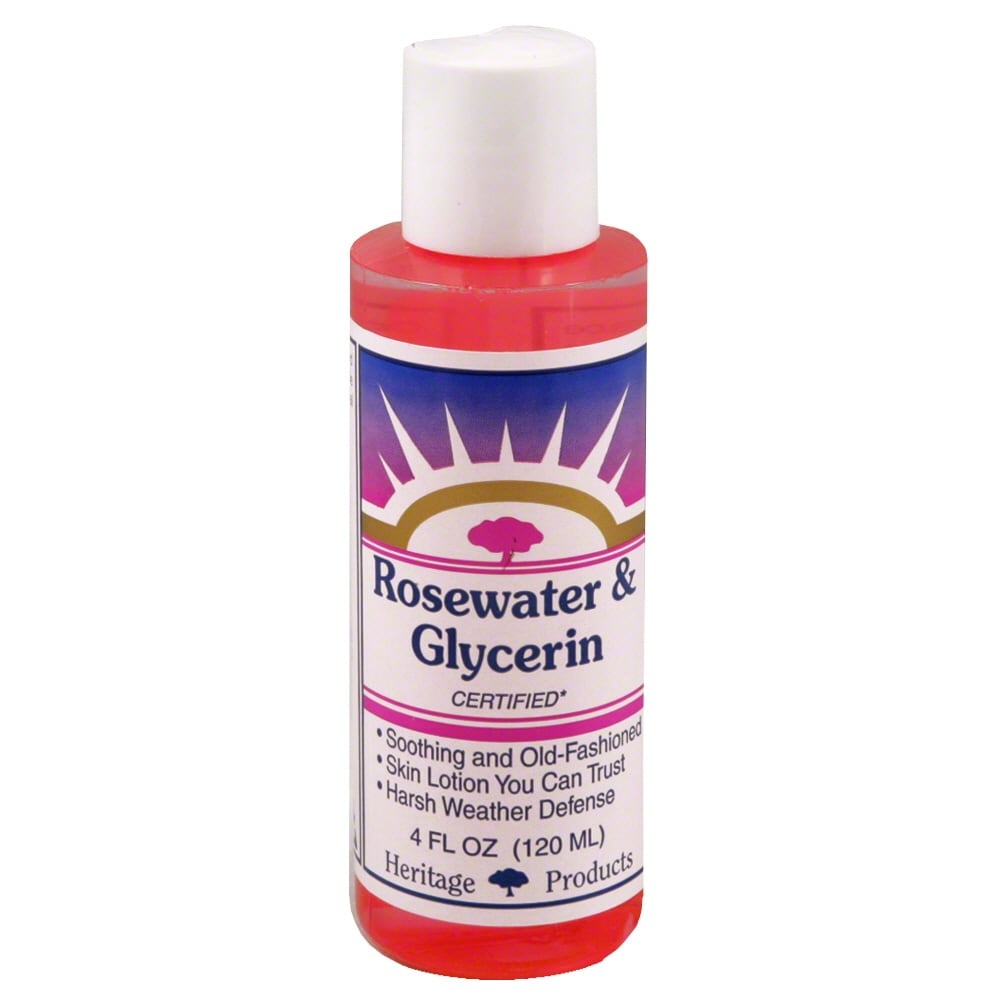 slide 1 of 1, Heritage Store Rosewater And Glycerine, 4 fl oz