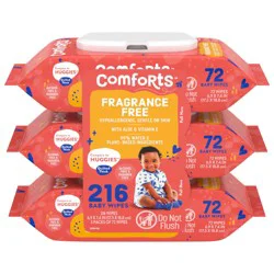 Comforts Baby Wipes 3 ea