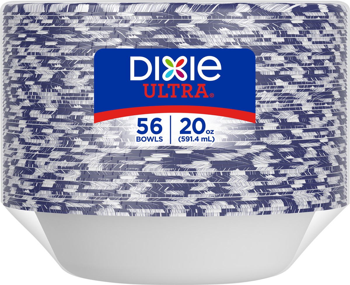 slide 5 of 5, Dixie Ultra Compostable 20 Ounce Bowls, 56 Count, 56 ct