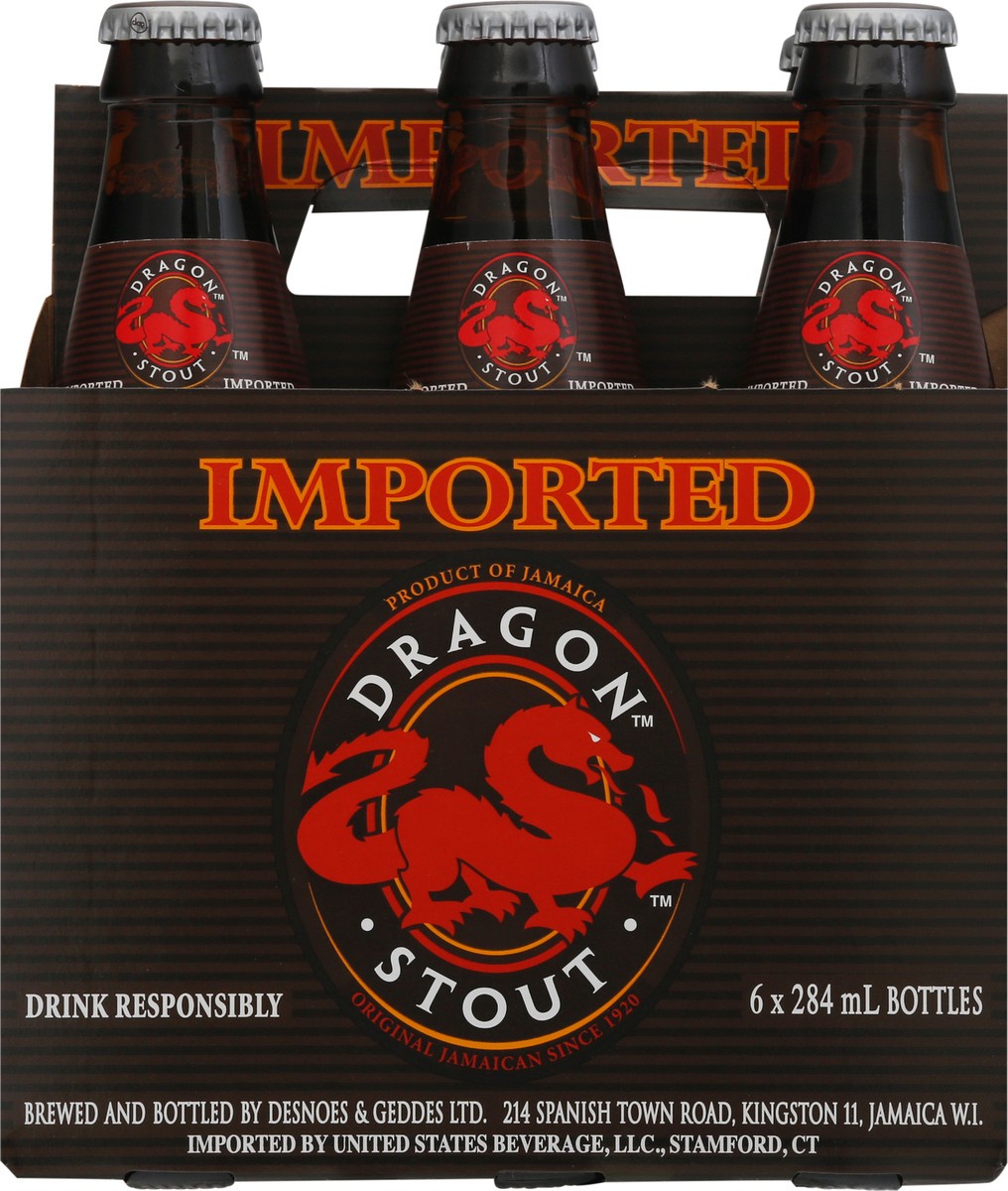 slide 1 of 6, Dragon Stout Beer 6-284 ml Bottles, 6 ct