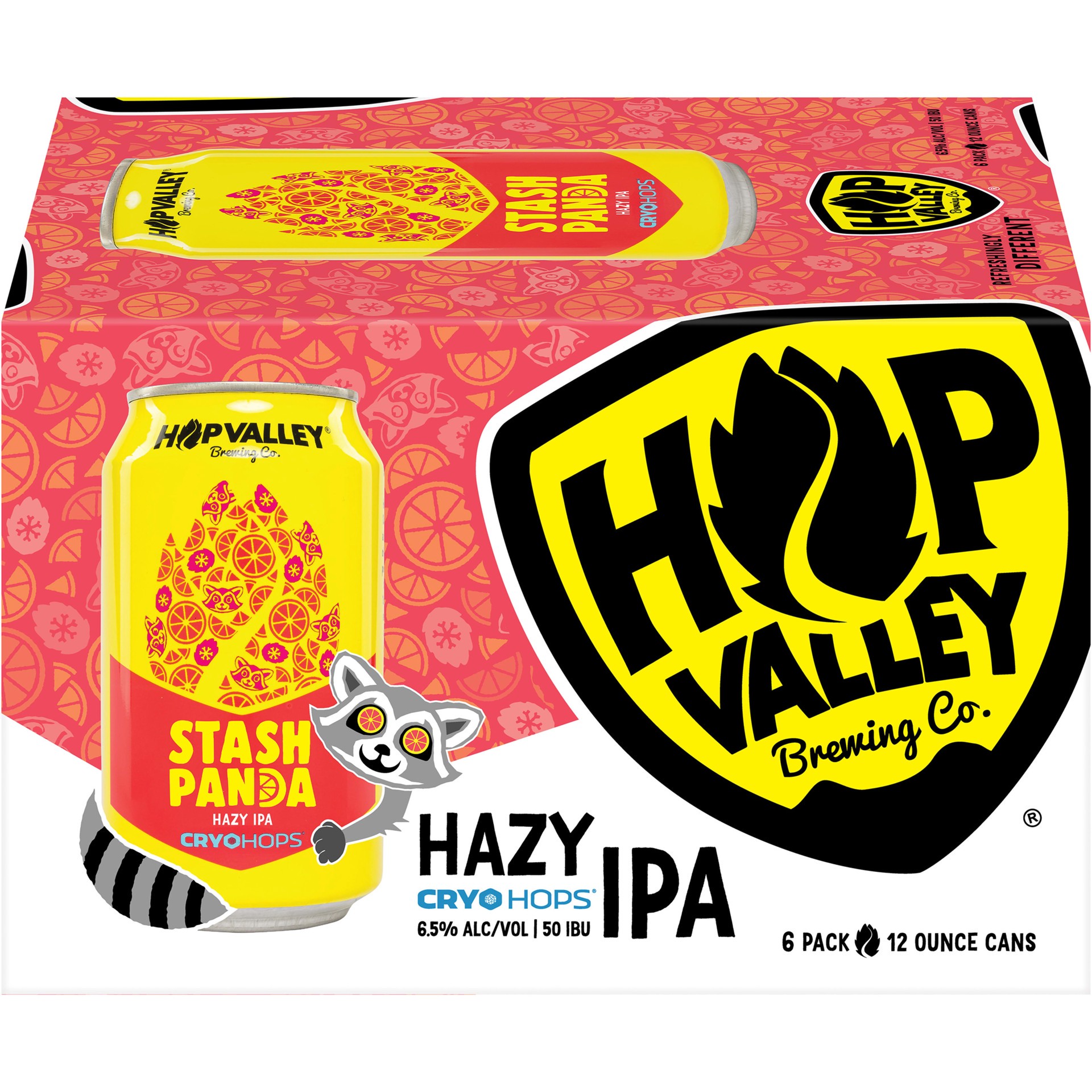 slide 3 of 5, Stash Panda Hazy IPA Craft Beer, 6 Pack, 12 fl oz Cans, 6.5% ABV, 6 ct