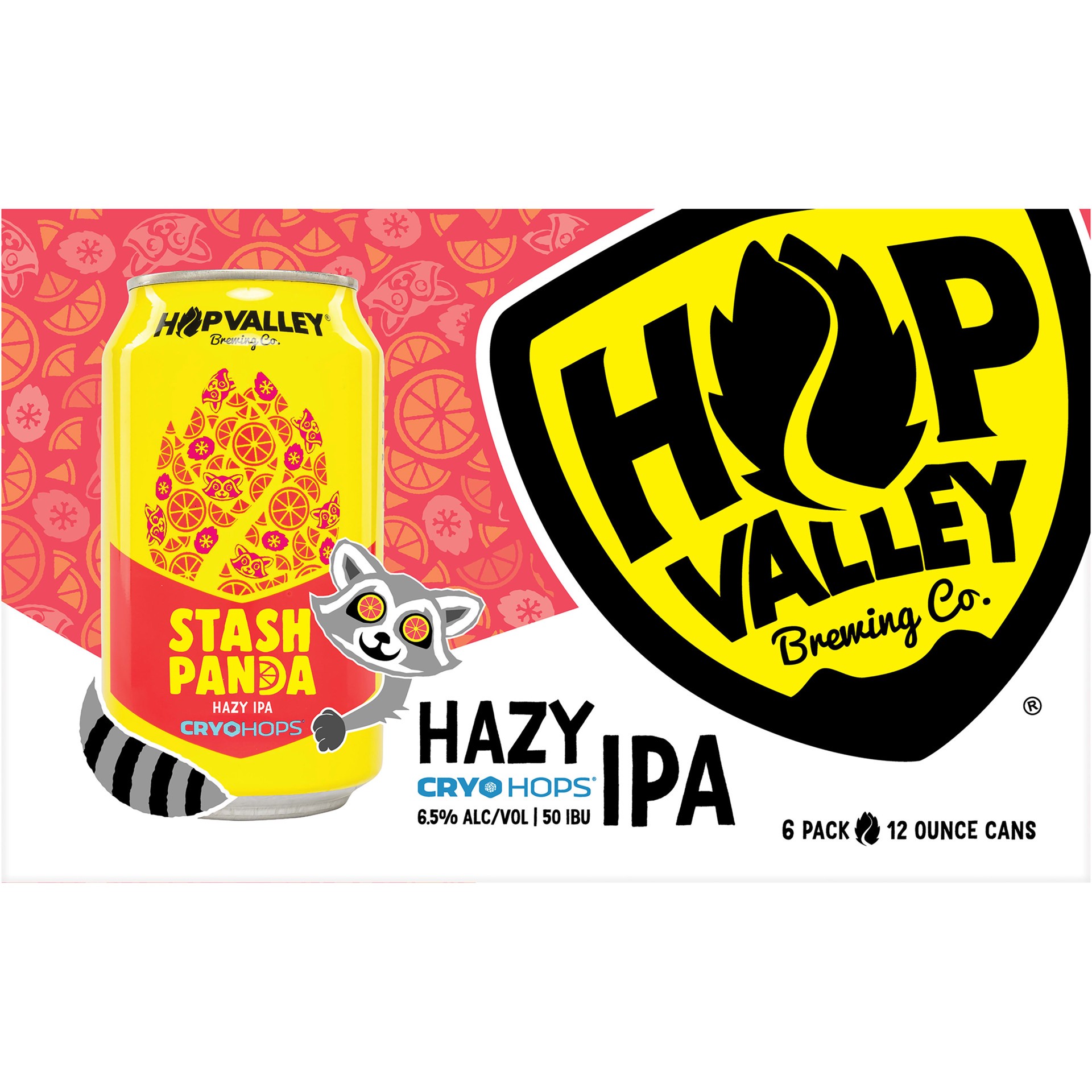 slide 2 of 5, Stash Panda Hazy IPA Craft Beer, 6 Pack, 12 fl oz Cans, 6.5% ABV, 6 ct