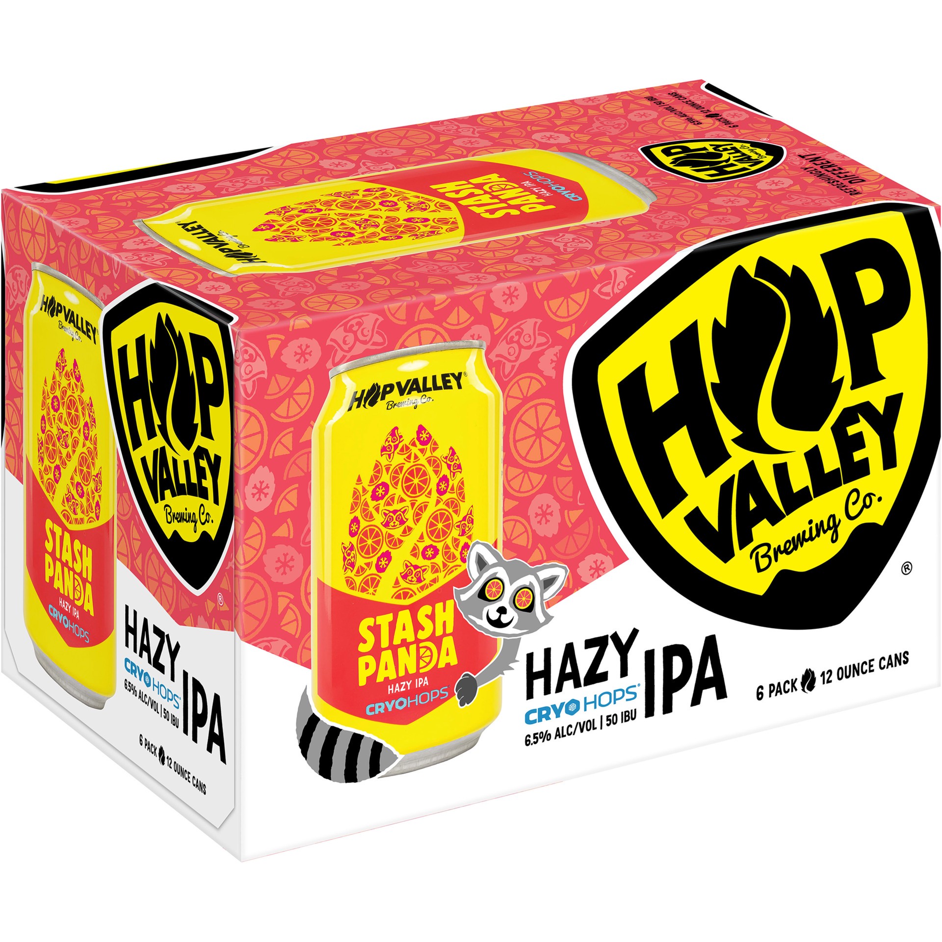 slide 4 of 5, Stash Panda Hazy IPA Craft Beer, 6 Pack, 12 fl oz Cans, 6.5% ABV, 6 ct