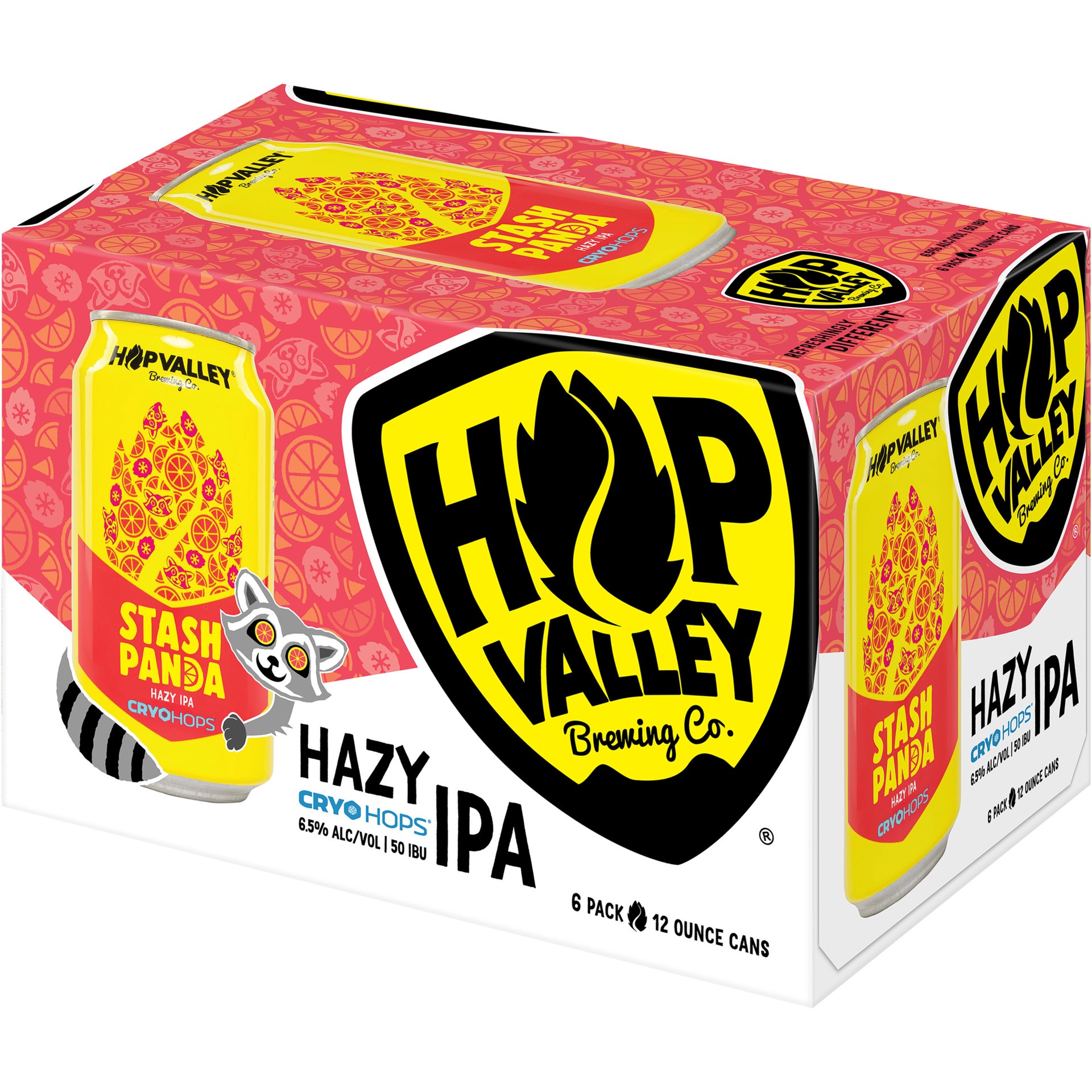 slide 5 of 5, Stash Panda Hazy IPA Craft Beer, 6 Pack, 12 fl oz Cans, 6.5% ABV, 6 ct