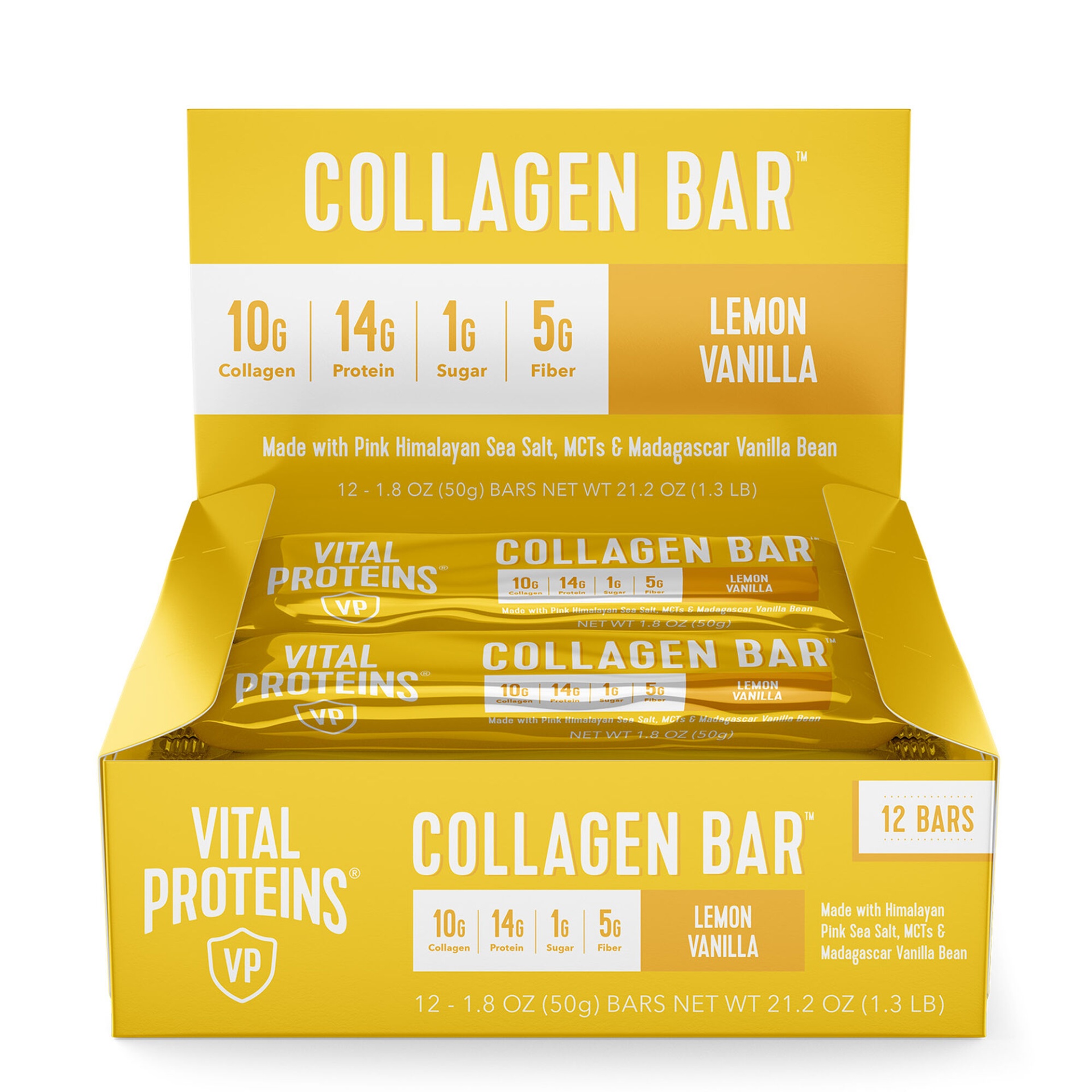 slide 1 of 1, Vital Proteins Collagen Bar - Lemon Vanilla, 12 ct