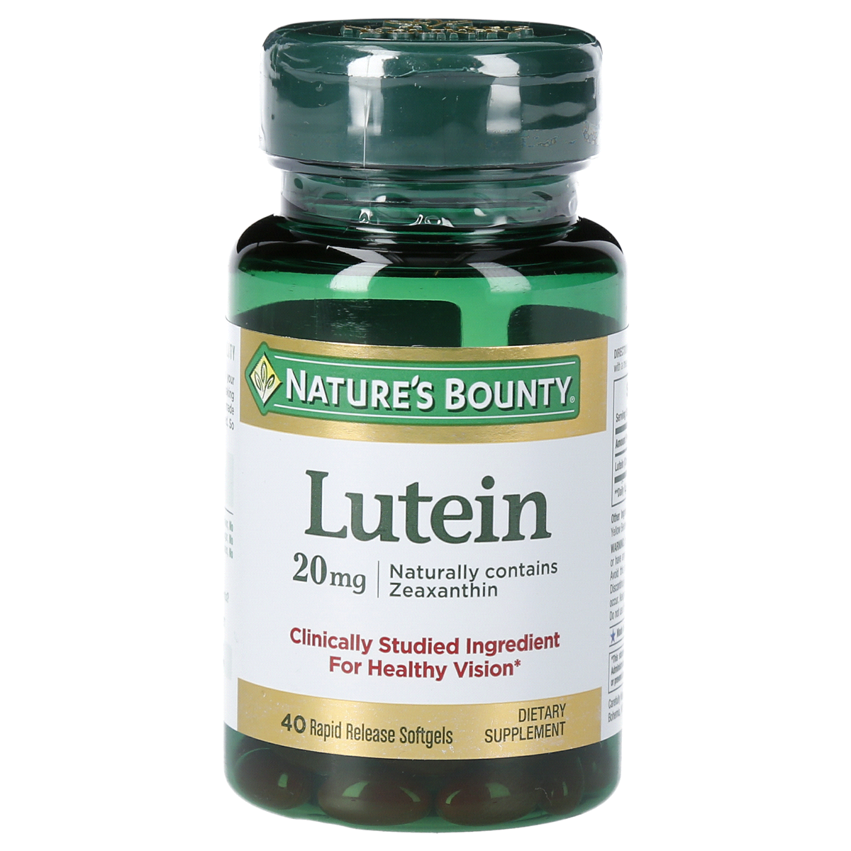 slide 1 of 1, Nature's Bounty Lutein Dietary Supplement, 40 ct; 20 mg