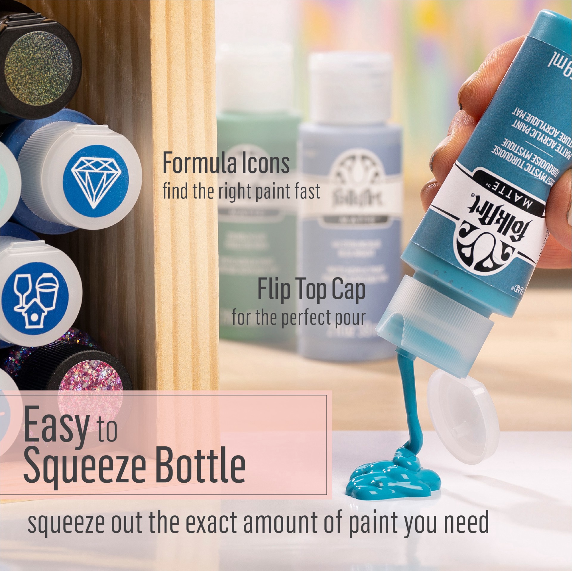 slide 5 of 7, Folkart Matte Festival Acrylic Paint Set, 2 fl oz