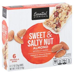 Essential Everyday Granola Bars, Almond, Sweet & Salty Nut- 6 ct
