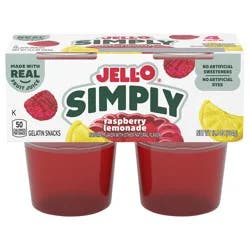 Jell-O Simply, Raspberry Lemon Gelatin