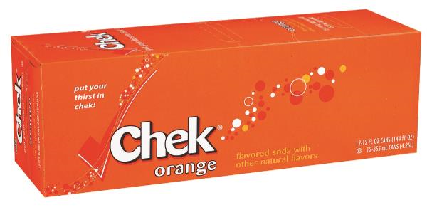 slide 1 of 1, Chek Diet Orange Soda - 12 ct; 12 oz, 12 ct; 12 oz