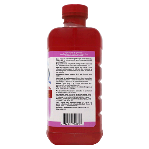 slide 8 of 9, Repone Suero Electrolyte Solution 33.8 oz, 33.8 oz