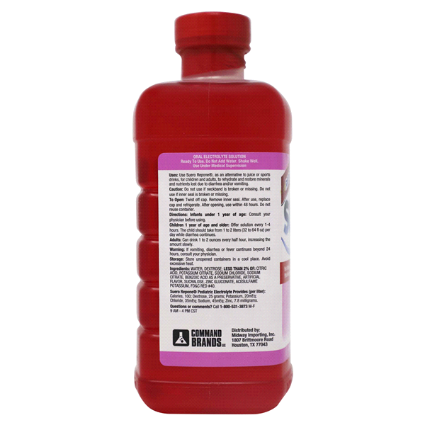 slide 7 of 9, Repone Suero Electrolyte Solution 33.8 oz, 33.8 oz