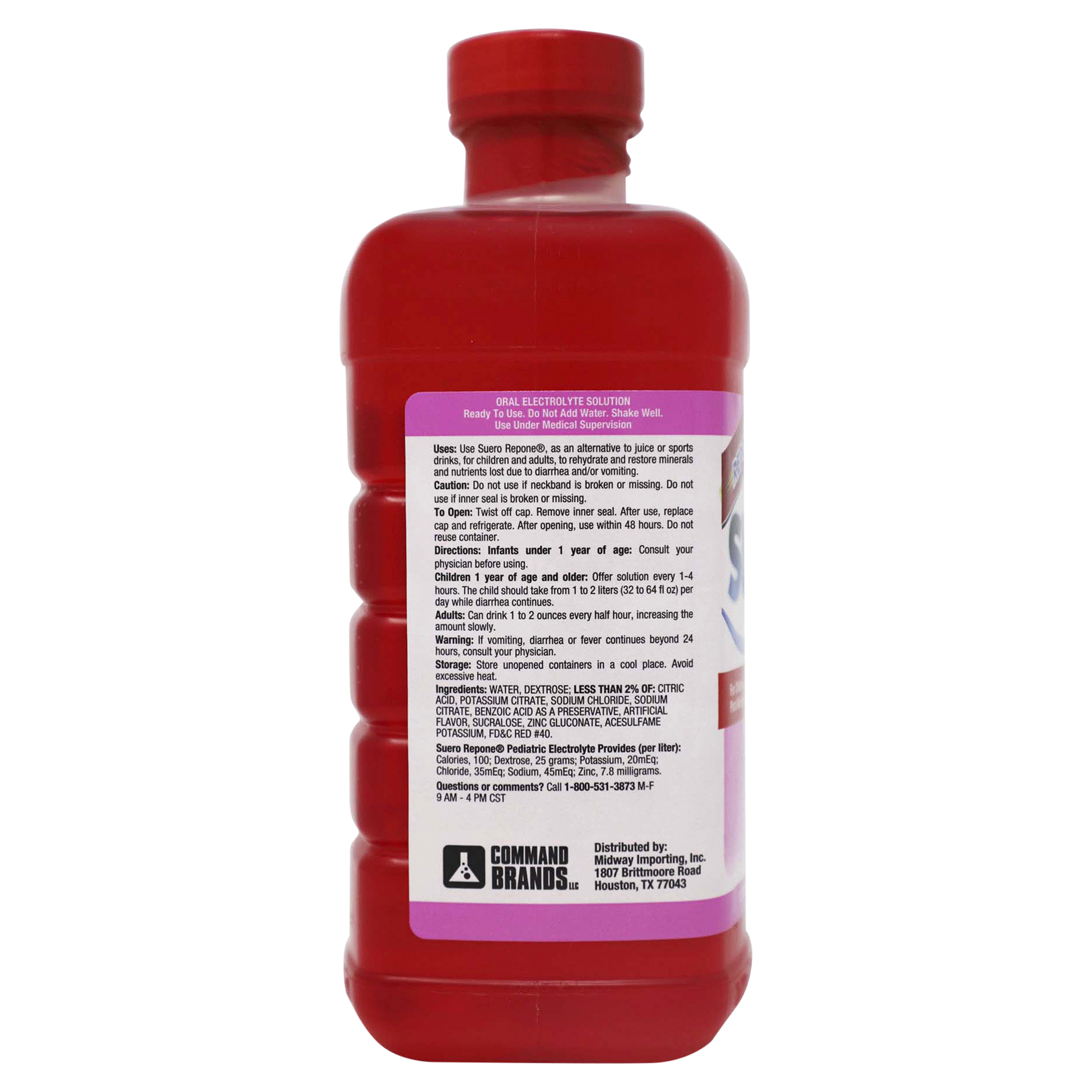 slide 3 of 9, Repone Suero Electrolyte Solution 33.8 oz, 33.8 oz