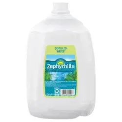 ZEPHYRHILLS Brand Distilled Water, 1-gallon plastic jug