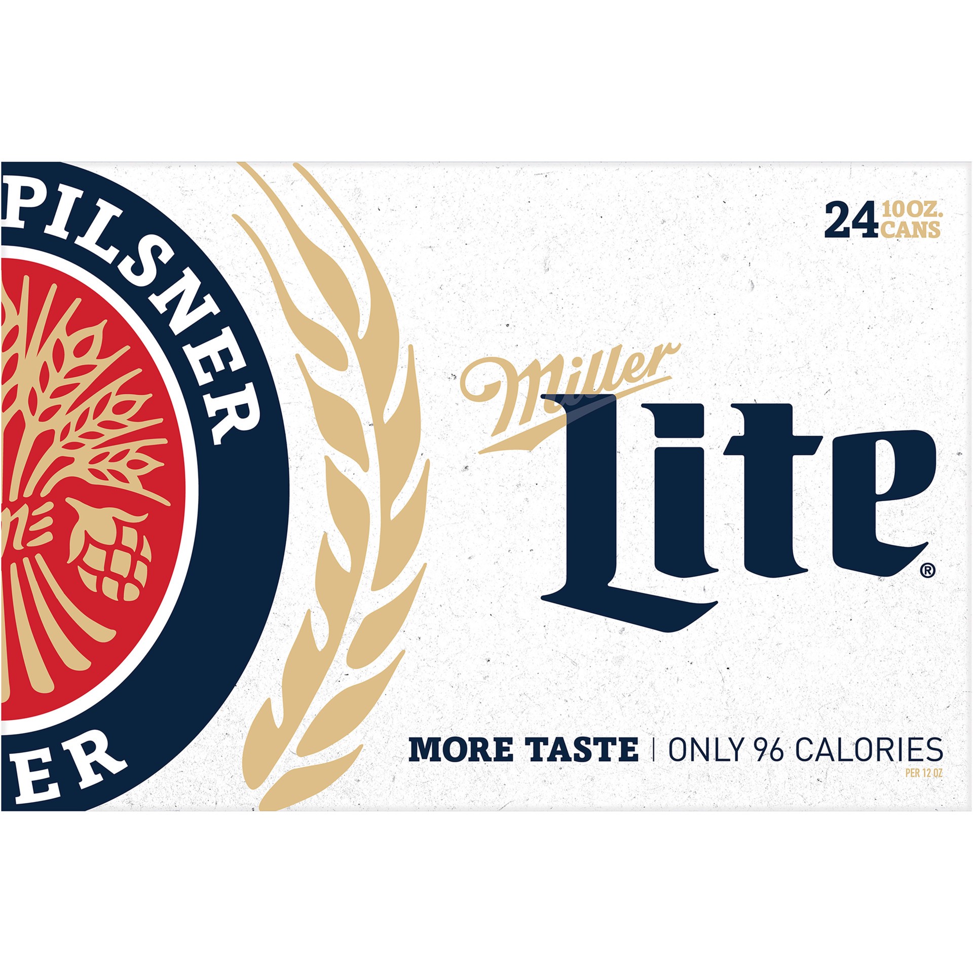 slide 5 of 5, Miller Lite American Light Lager Beer, 4.2% ABV, 24-pack, 10-oz beer cans, 10 fl oz