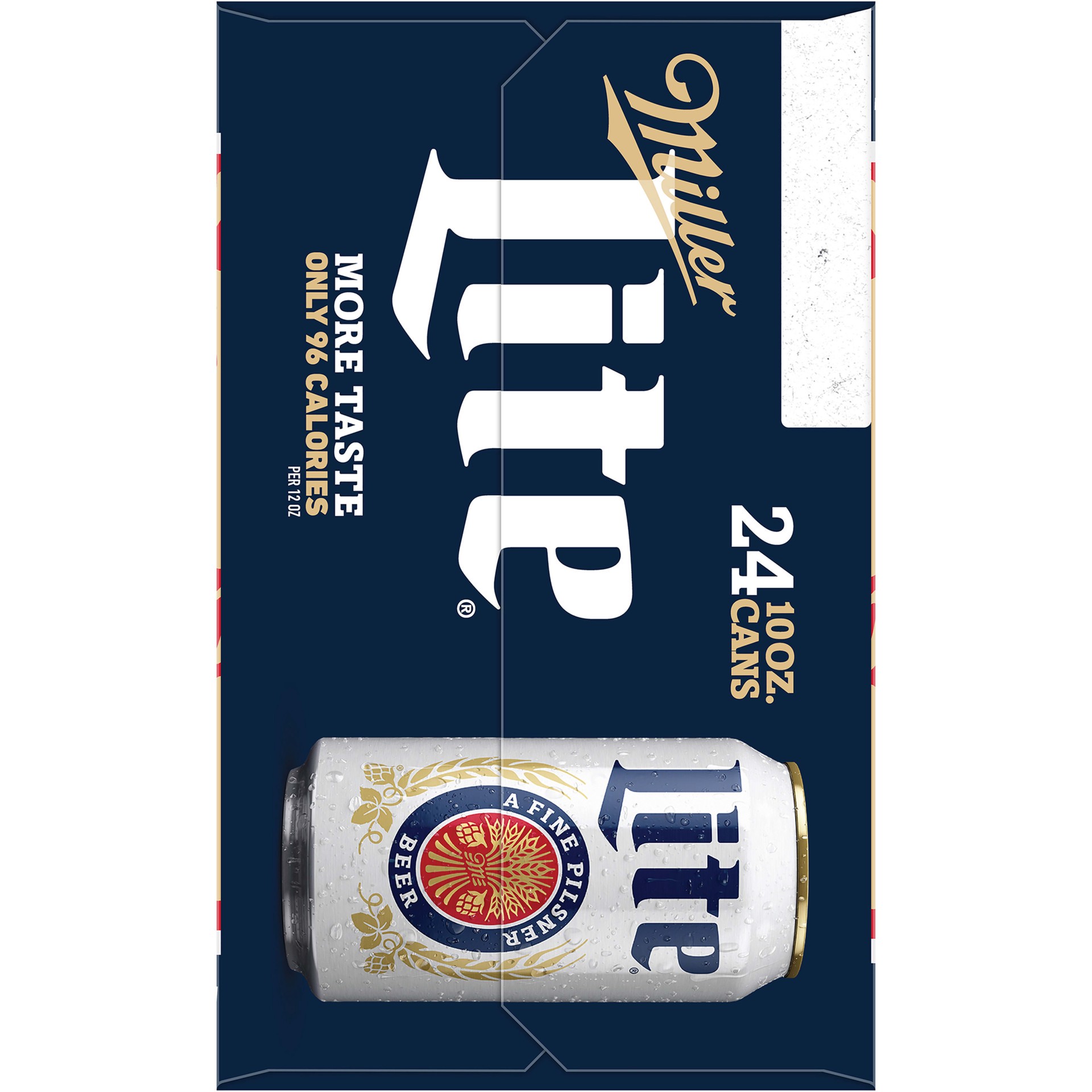 slide 3 of 5, Miller Lite American Light Lager Beer, 4.2% ABV, 24-pack, 10-oz beer cans, 10 fl oz