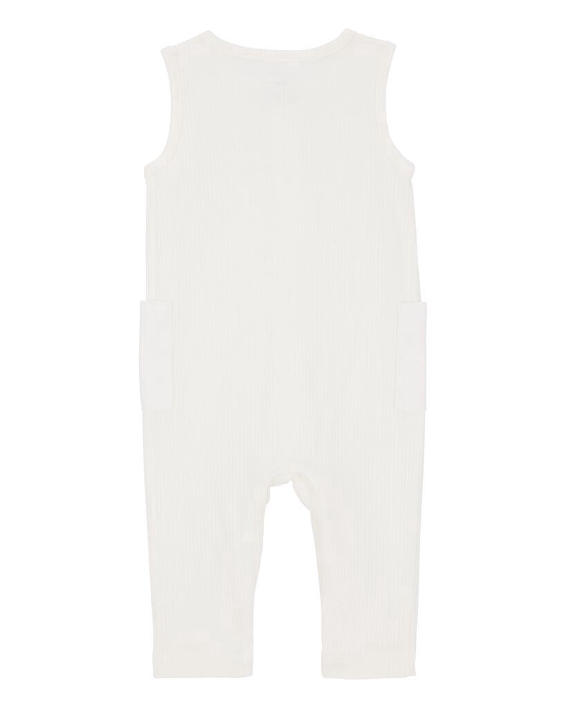 slide 3 of 4, Carter's Baby 2-Piece Jumpsuit & Sock Set - Ivory Ivory 9M, 2 pc