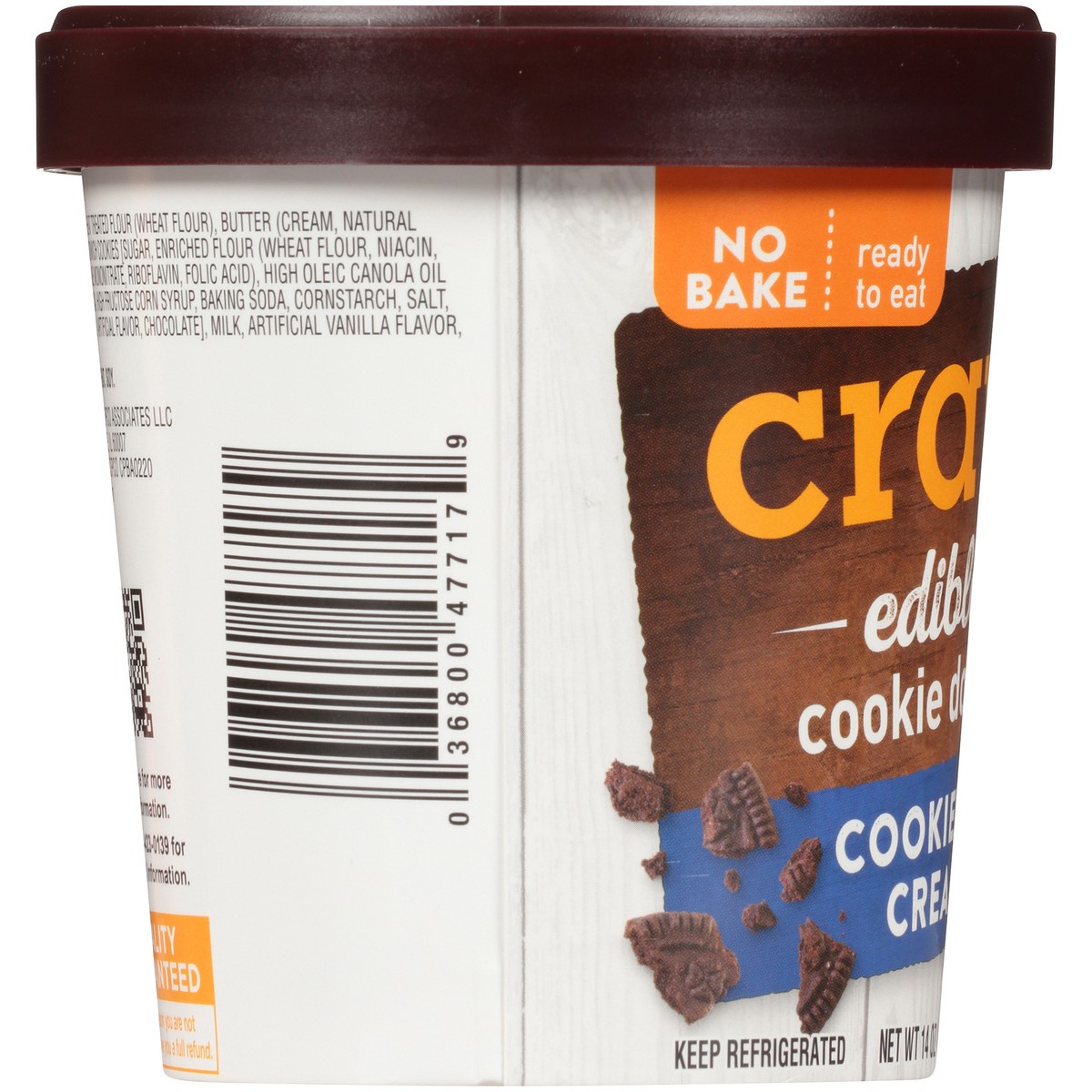 slide 8 of 13, Crav'n Flavor Cookies 'N Cream Edible Cookie Dough - 14 oz, 14 oz