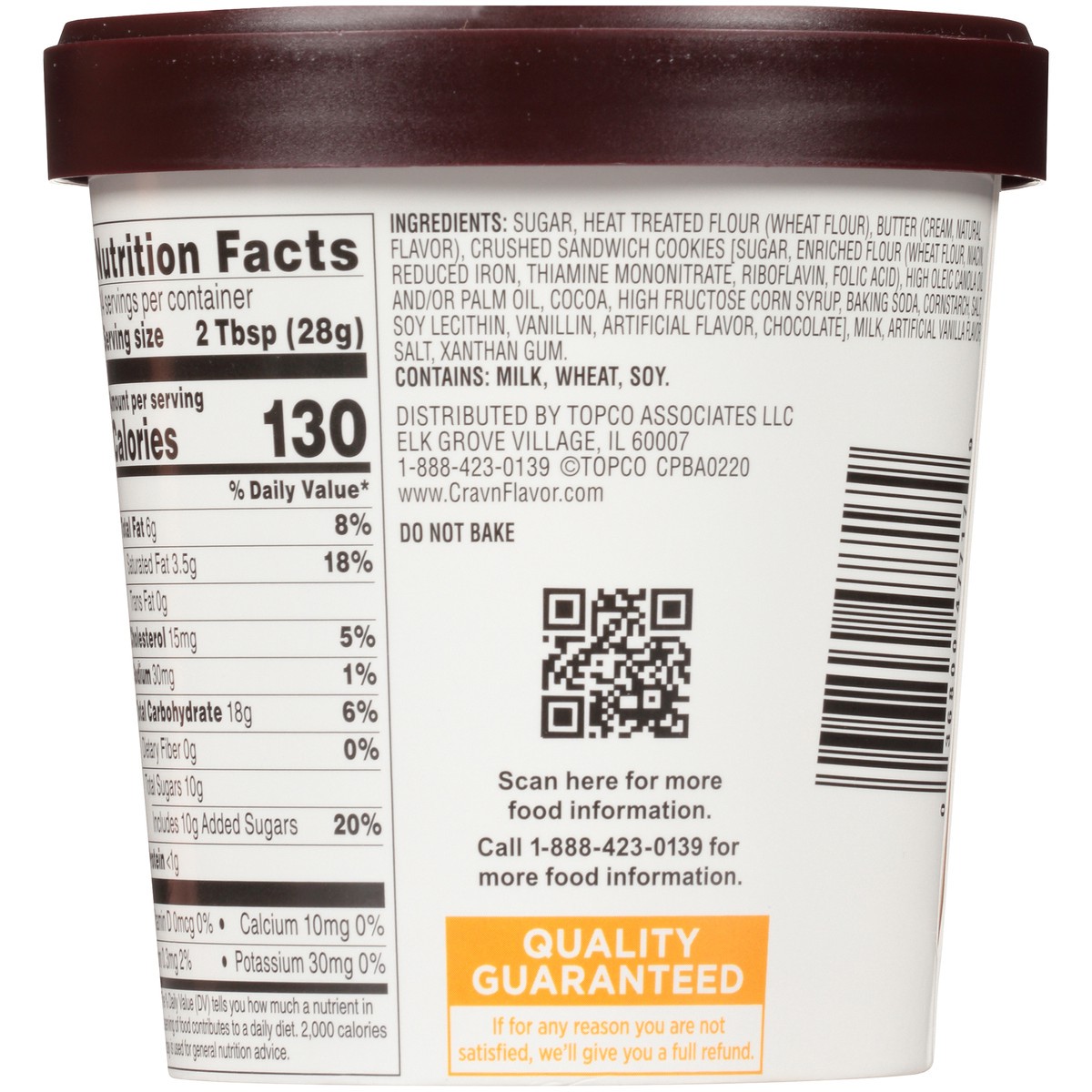 slide 13 of 13, Crav'n Flavor Cookies 'N Cream Edible Cookie Dough - 14 oz, 14 oz