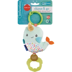Infantino Chime & Go Tag Along Pal - Narwhal