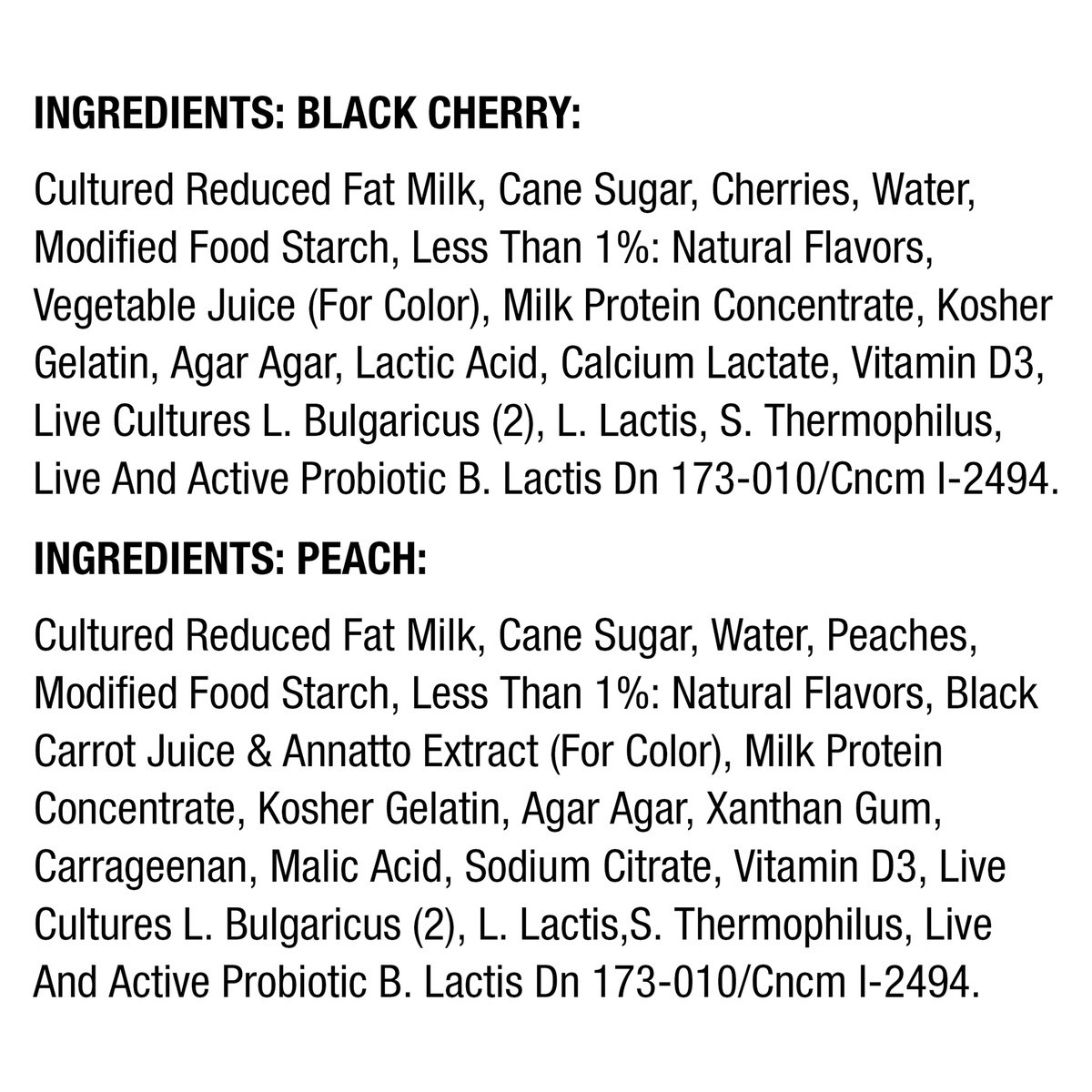 slide 10 of 11, Activia Peach and Black Cherry Probiotic Yogurt, Delicious Lowfat Yogurt Cups to Help Support Gut Health, 12 Ct, 4 OZ, 4 oz