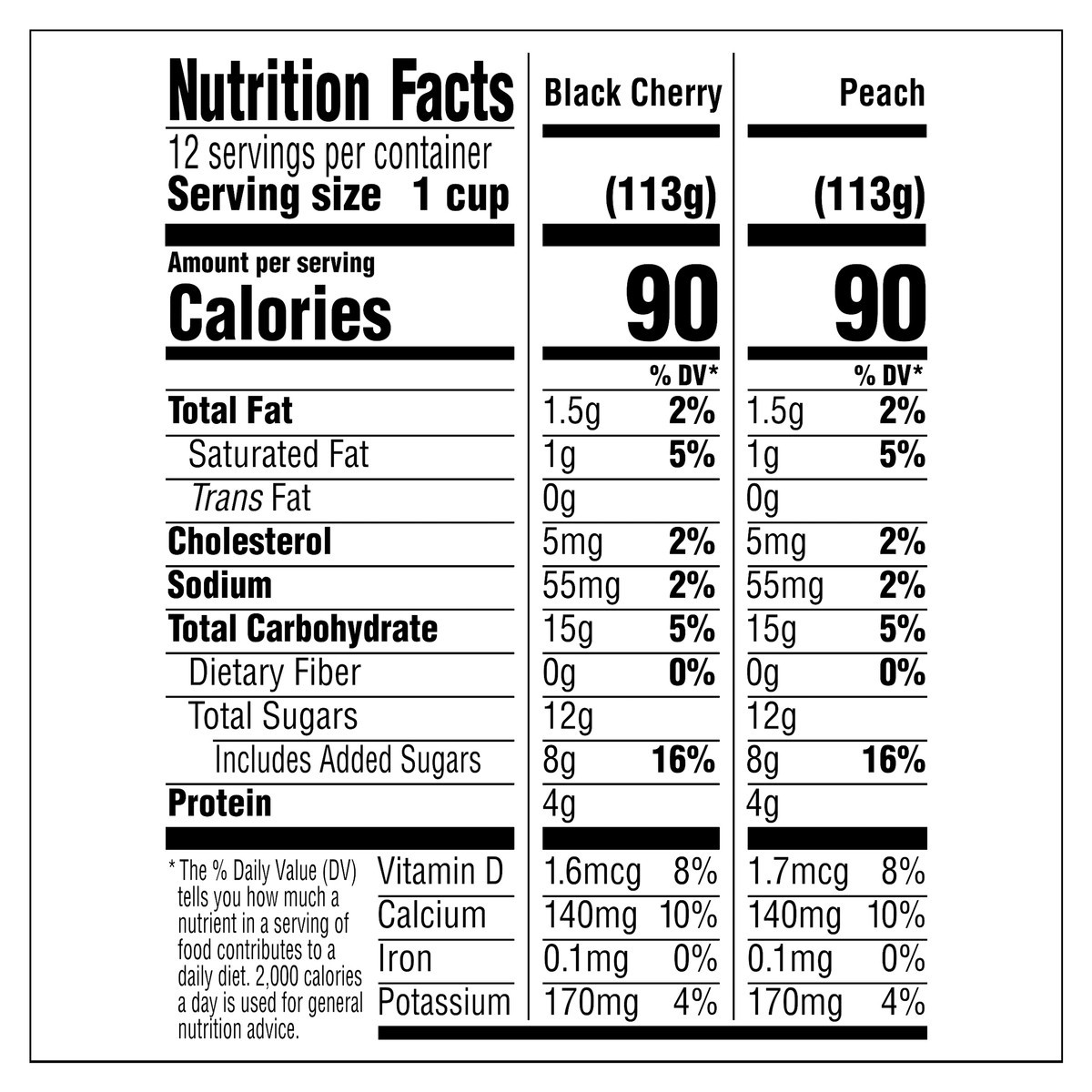 slide 3 of 11, Activia Peach and Black Cherry Probiotic Yogurt, Delicious Lowfat Yogurt Cups to Help Support Gut Health, 12 Ct, 4 OZ, 4 oz