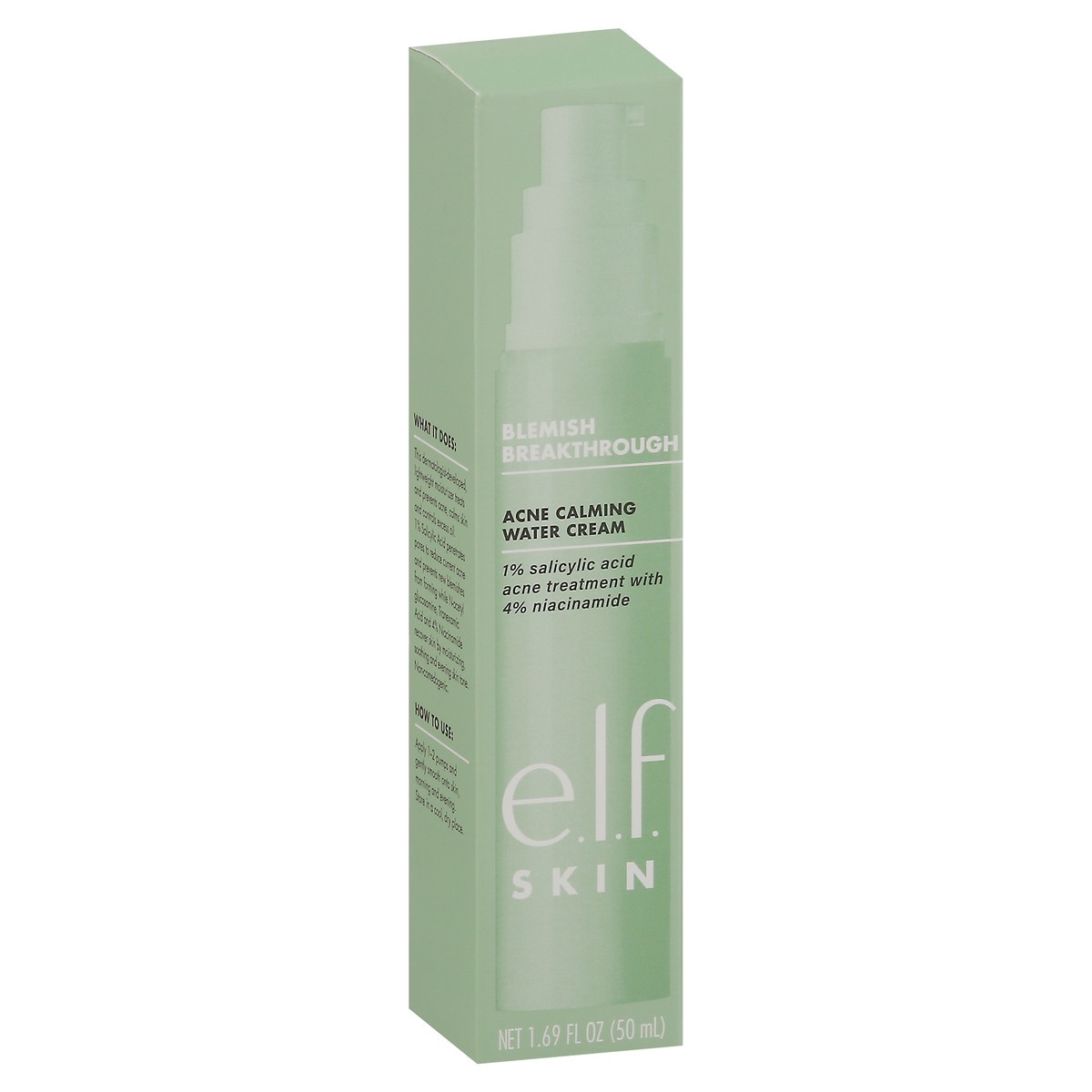 slide 2 of 9, e.l.f. Skin Blemish Breeakthrough Acne Calming Water Cream 1.69 fl oz, 1.69 fl oz