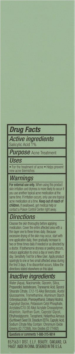 slide 9 of 9, e.l.f. Skin Blemish Breeakthrough Acne Calming Water Cream 1.69 fl oz, 1.69 fl oz