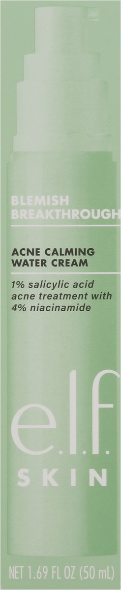 slide 8 of 9, e.l.f. Skin Blemish Breeakthrough Acne Calming Water Cream 1.69 fl oz, 1.69 fl oz