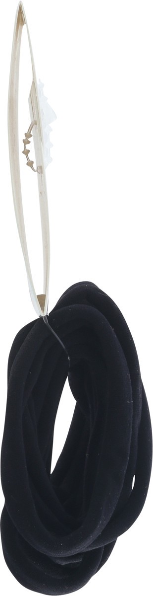 slide 8 of 9, scünci Scunci Hosiery Ponytailers Black, 12 ct