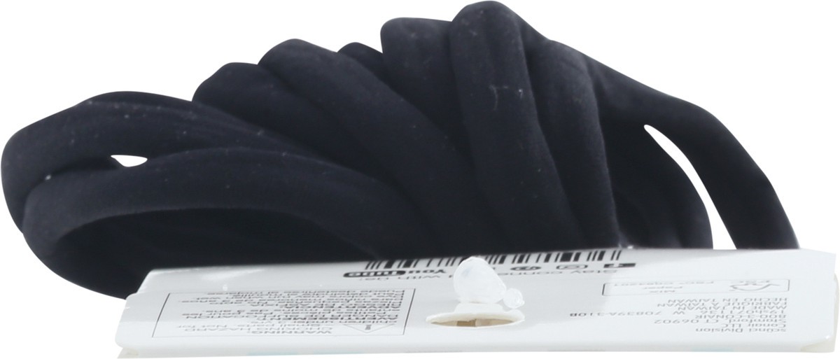 slide 9 of 9, scünci Scunci Hosiery Ponytailers Black, 12 ct