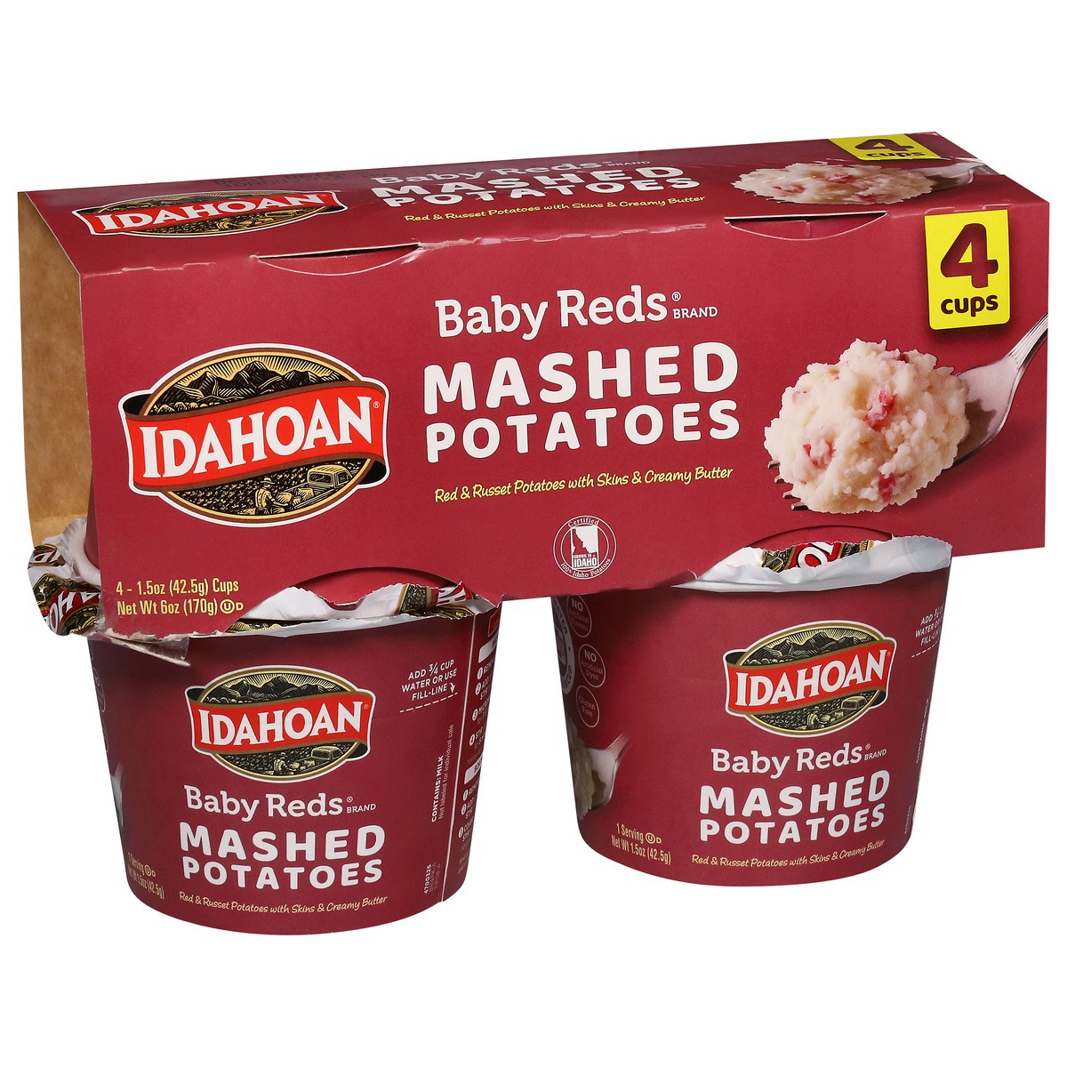 slide 7 of 12, Idahoan Baby Reds Mashed Potatoes - 4 ct, 4 ct